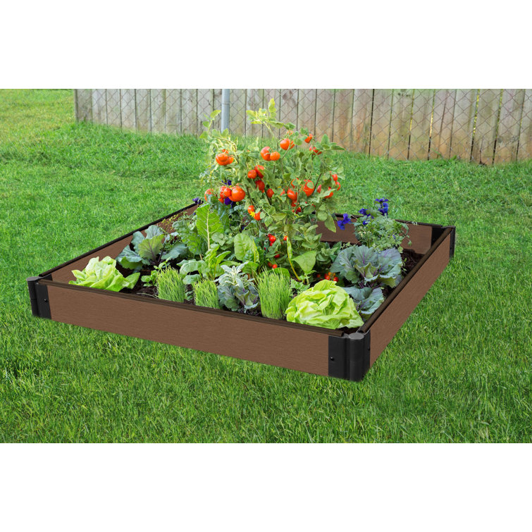 Frame It All 4 ft x 4 ft Composite Raised Garden Bed Wayfair Canada